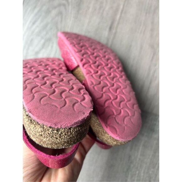 Birkenstock Rio Kids Magic Galaxy Bright Rose Pink Sandals Narrow Fit - Picture 7 of 8